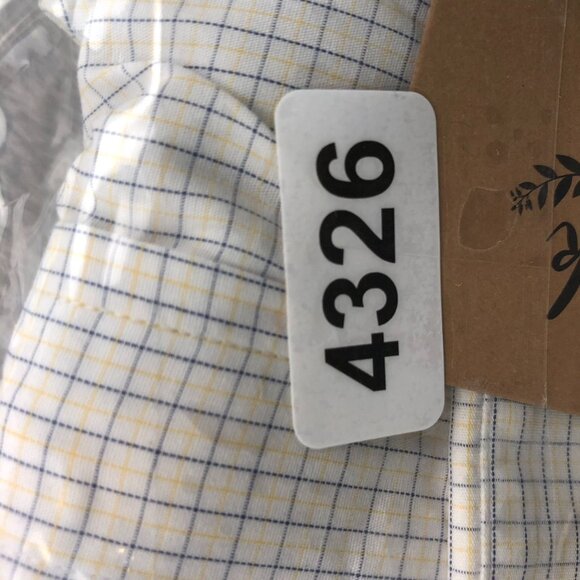 Gitman Gold Mens Dress Shirt Size 3XL 19 Neck Long Sleeve Button Down Checkered - Picture 11 of 12